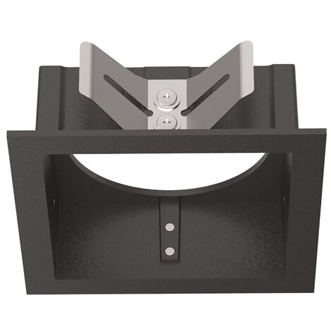 Cornice Quadrata Singola A Incasso Contemporanea Bento Metallo Nero