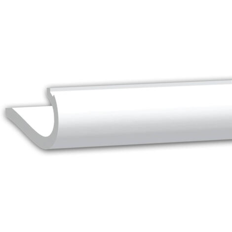 Cornice soffitto parete Profhome 150710 Cornice per soffitti Cornice per illuminazione indiretta modanatura aspetto stucco modanatura design classico senza tempo bianco 2 m