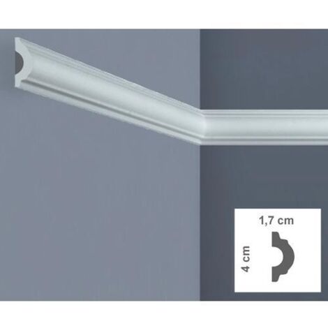 CORNICE SOFFITTO POLISTIRENE MM 17X40 2MT """I 745 BOVELACCI"""