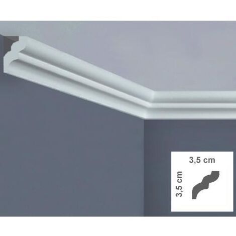 CORNICE SOFFITTO POLISTIRENE MM 35X35 2MT """I 735 BOVELACCI"""