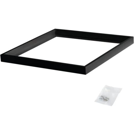 cornice supporto telaio montaggio pannello led 60x60 cm nero