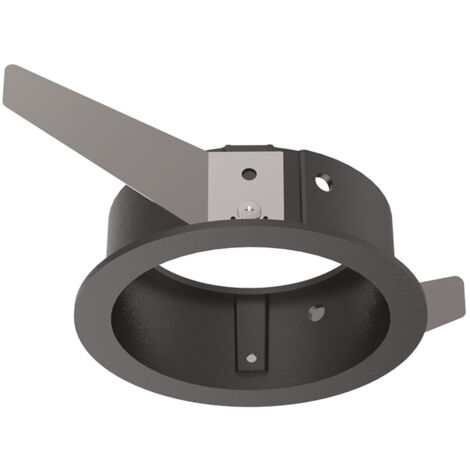 Cornice Tonda Singola A Incasso Contemporanea Bento Metallo Nero