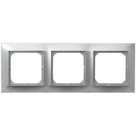 Cornice tripla in argento con impressione