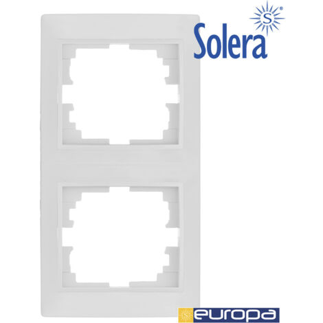 CORNICE VERTICALE PER 2 ELEMENTI WHITE 81X154X10MM.S.EUROPA SOLERA
