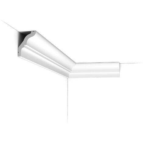 Orac – Corniche décorative CX112 – Moulure en Duropolymer® – Longueur 200 cm, largeur 3.8 cm, hauteur 5.4 cm – Résistante aux chocs