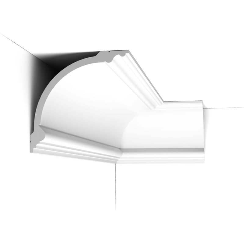 C338 Corniche plafond polyuréthane Orac Decor - 18x18x200cm (h x p x l) - moulure décorative polyuréthane a l unité