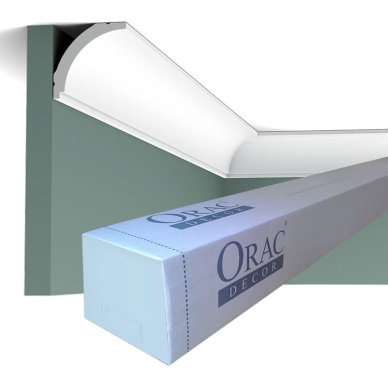 CX109 Corniche plafond Orac Decor - 4,5x4,5x200cm (h x p x l) - moulure décorative polymère Carton 8 pièces