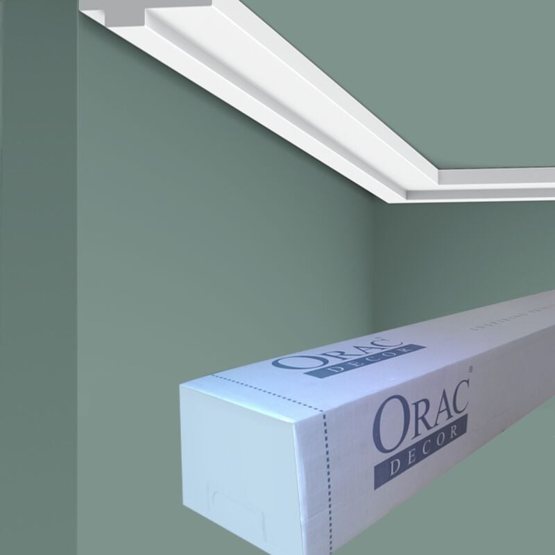 CX160 Corniche plafond Orac Decor - 1,3x4x200cm (h x p x l) - moulure décorative polymère Carton 8 pièces