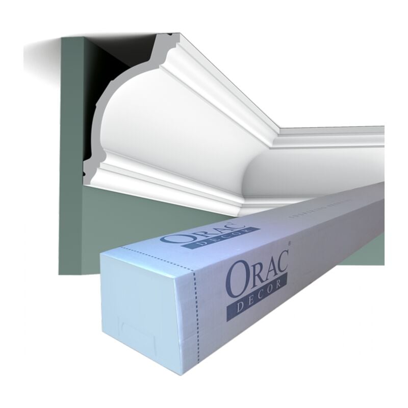 C217 Corniche plafond Orac Decor - 10,5x15,5x200cm (h x p x l) - moulure décorative polyuréthane Carton complet