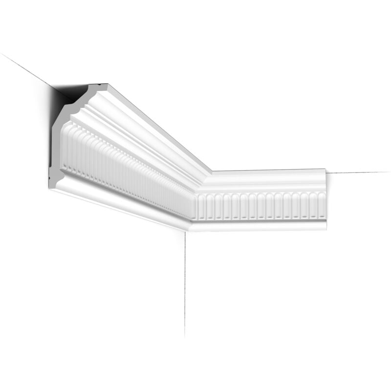 C304 Corniche plafond Orac Decor - 12x7x200cm (h x p x l) - moulure décorative polyuréthane Pack 2 pièces