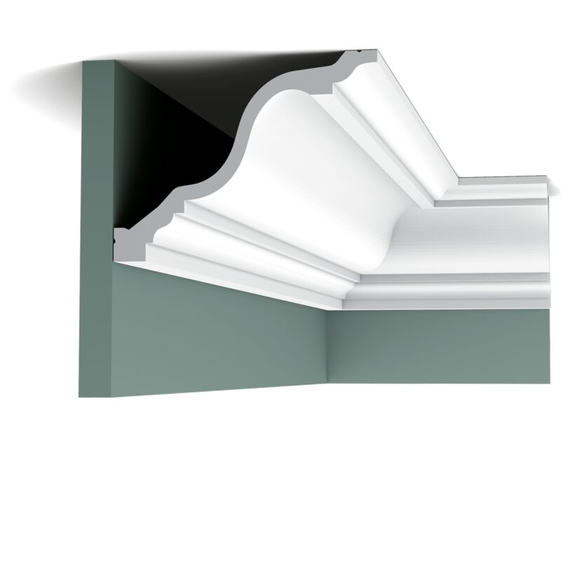 C334 Corniche plafond Orac Decor - 15x19,5x200cm (h x p x l) - moulure décorative polyuréthane a l unité