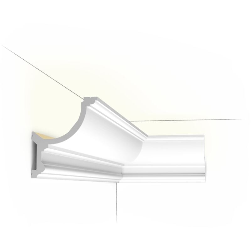 C901 Corniche plafond pour éclairage indirect Orac Decor - 14,8x12,4x200cm (h x p x l) - moulure décorative polyuréthane a l unité