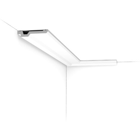 Corniche plate - Orac Decor - L200xp10xH2cm - Carton 4 mètres - C356 - L200 x H2 x L10 cm -