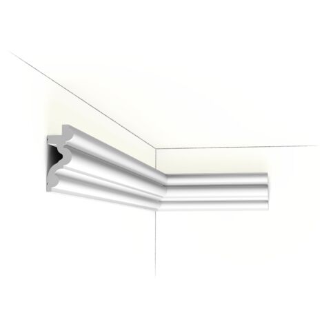 Corniche pour éclairage indirect - Orac Decor - L200xp3.4xH8.3 cm - C324 - L200 x H8,3 x L3,4 cm - ORAC DECOR