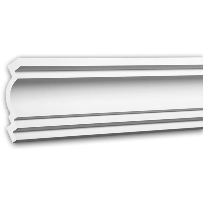 Corniche Profhome 150249 Moulure de plafond Moulure en stuc Moulure décorative style Néo-Classicisme blanc 2 m