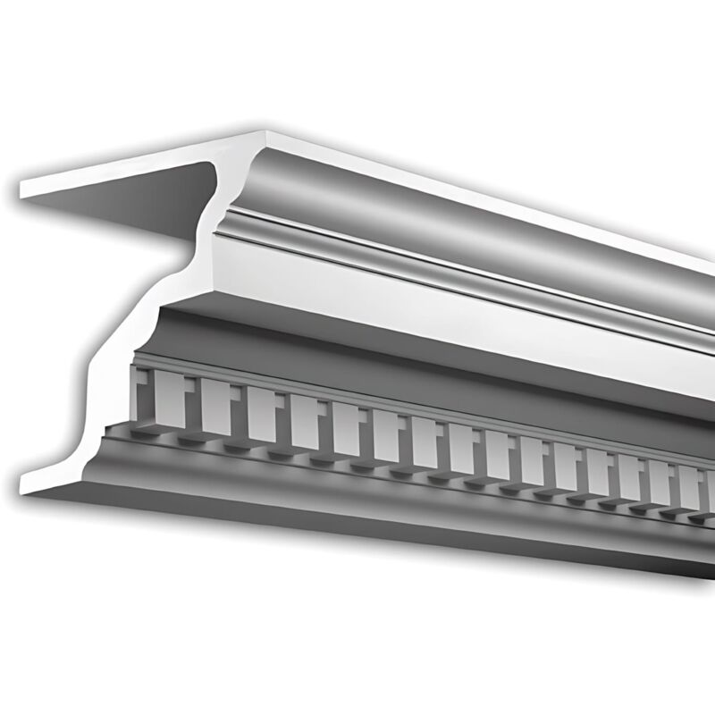Corniche Profhome 402201 Profil de façade Moulure décorative Moulure décorative design intemporel classique blanc 2 m
