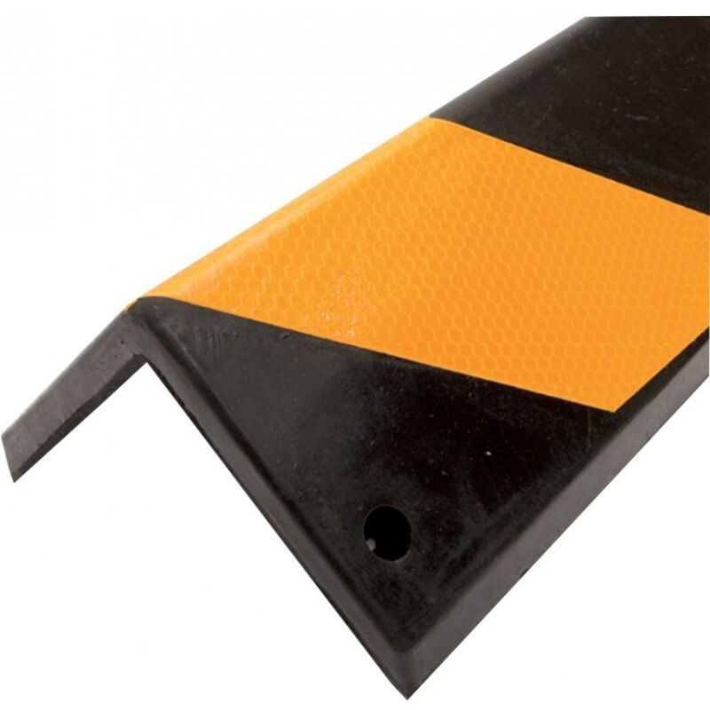 FP - Cornière caoutchouc jaune noir 101x101x805mm