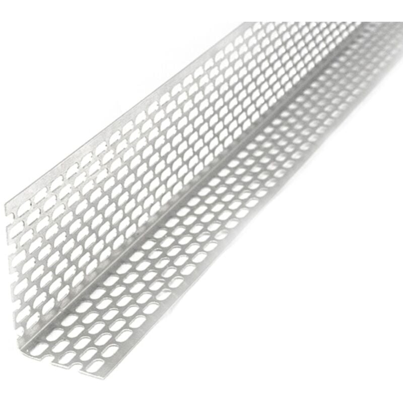 Daprona - Cornière d'aération en aluminium, profil d'aération 20 pièces Argent, Aération optimale de la façade et du toit, convient pour la