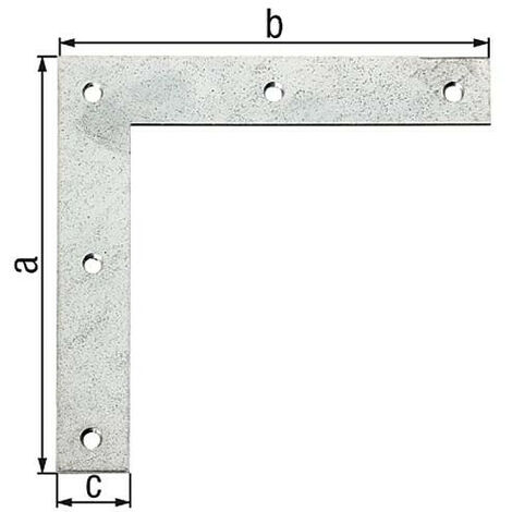 Corniere d'angle 120x120x20mm laminé zingué
