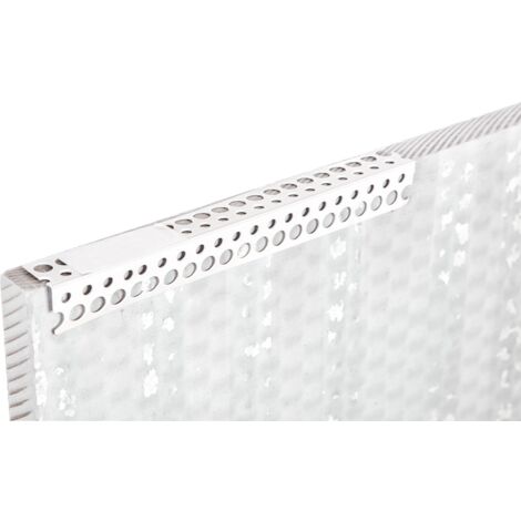 Cornière d'angle PVC pour panneau de silicate de calcium – Longueur 2,5 m – Protection des angles – Montage facile pour hottes – Skamol A/S