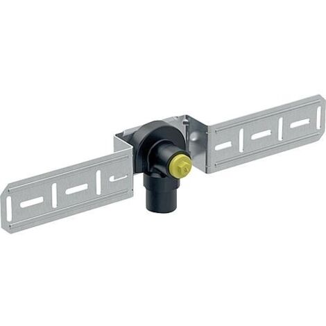 Cornière d’assemblage Mepla 90 avec plaque de montage simple 20 mm-DN15 - 1/2 avec insonorisation