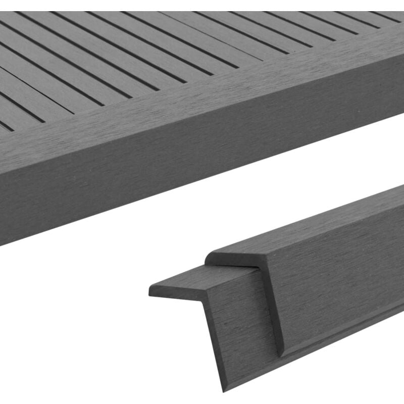 Maisonchic - Cornière de terrasse 5 pcs wpc 170 cm Gris QOI57227 design in