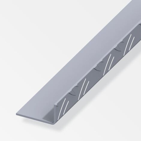 Cornière inégale aluminium brut 1m – Largeur 4.35cm – Hauteur 2.35cm – Grain de riz pour fixation précise – Alfer