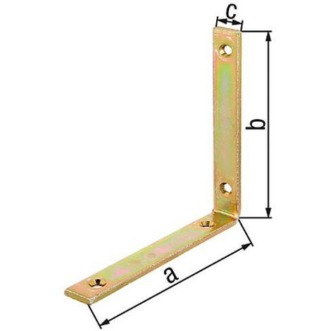 Corniere poutre 140x140x20 mm zingué jaune