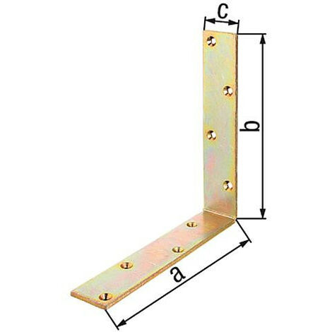 Corniere poutre 200x200x40 mm zingué jaune