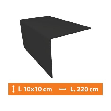 Cornière PVC Gris - 10 x 10 cm - L.220cm