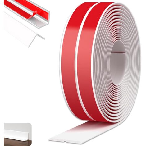 Cornière Souple - 1 Pièce - TPE Blanc - Protection Angle Adhésive - Murs Sols Cuisine - 4cm x 9m