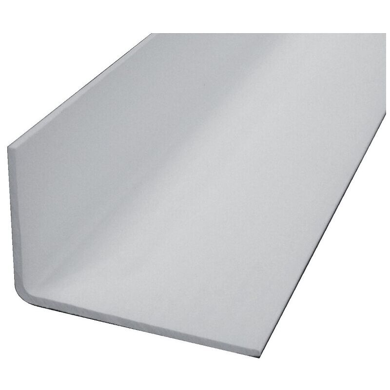 Cornière inégale - profil en l asymétrique pvc longueur 2,6m finition blanc 30 x 60mm Prunier