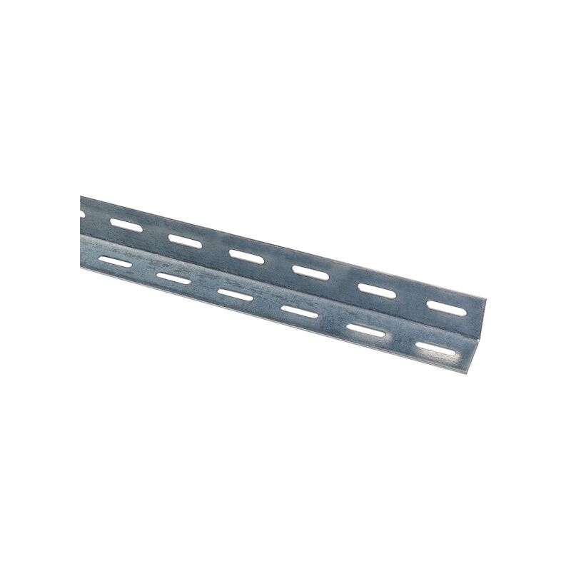 Cornière perforée pour rayonnage C38202 acier - 2 m Bourg Industries