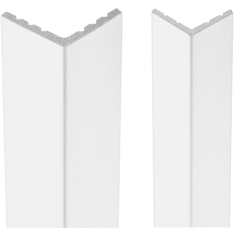 Cornières de protection en HDPS - polystyrène haute densité, extrêmement robuste - Cosca: 10 Mètres / 5 Bandes, CA2 - 18 x 18 mm