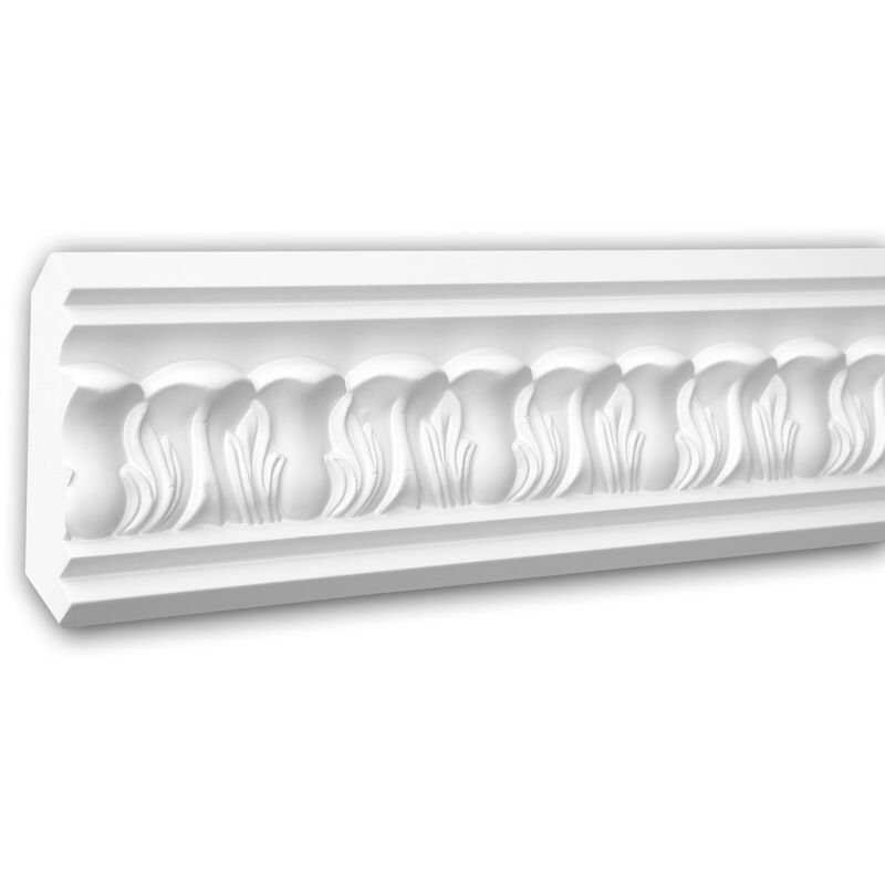 

Profhome Decor - Cornisa 150195F Profhome Moldura decorativa Moldura flexible Perfil de estuco estilo Neoclasicismo blanco 2 m