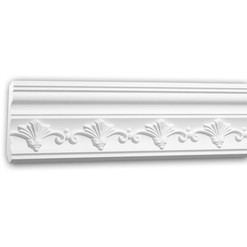 

Profhome Decor - Cornisa 150284F Profhome Perfil de estuco Moldura flexible Moldura decorativa estilo Neoimperio blanco 2 m