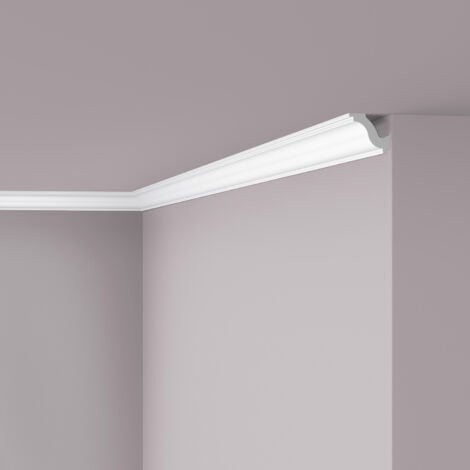 Cornisa NMC H NOMASTYL Noel Marquet Moldura decorativa Perfil de estuco diseño atemporal clásico blanco 2 m