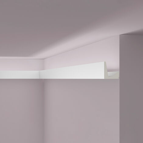 Cornisa Moldura Perfil de estuco para Iluminación indirecta 2 m