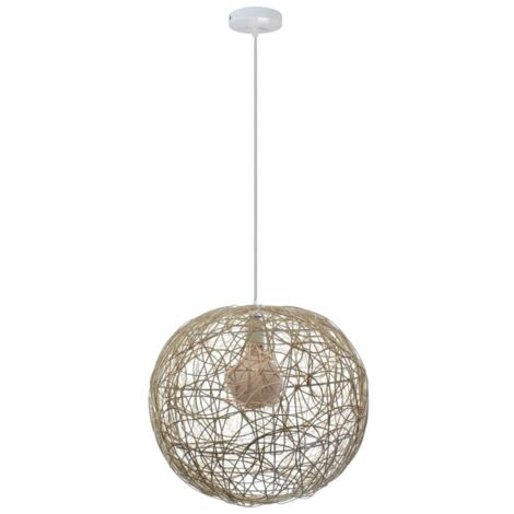 Coron 1xE27 lampada a sospensione in rattan 40cm