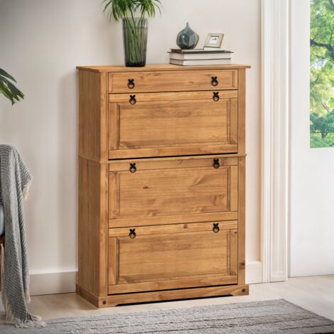 Corona 1 Drawer 3 Shelf Shoe Chest