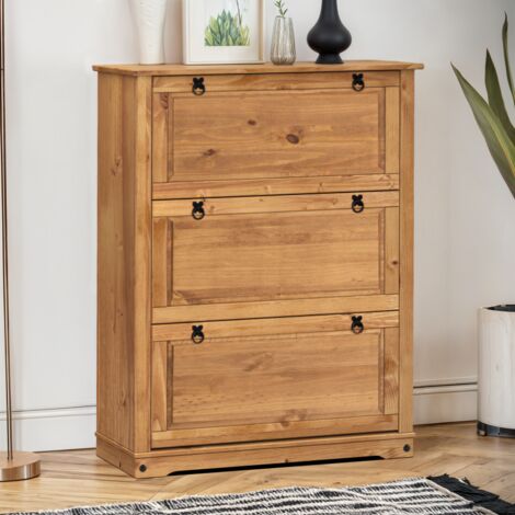 Corona 3 Shelf Shoe Chest