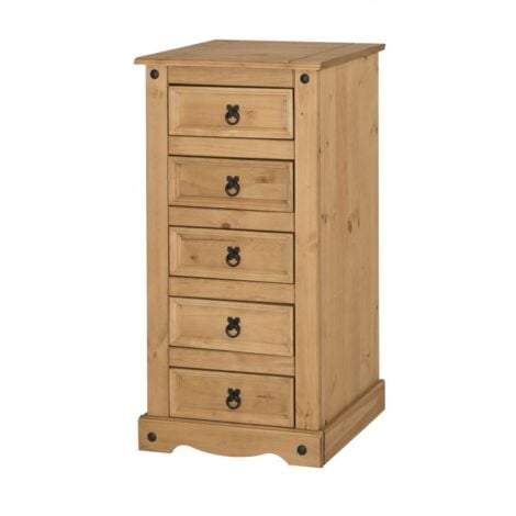 MERCERS FURNITURE Corona 5 Drawer Narrow Chest