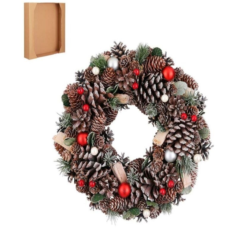 

Corona De Navidad Piñas 24Cm