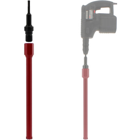 Corona diamantata Ø 30 mm con adattatore per trapano e perforatore SDS-plus