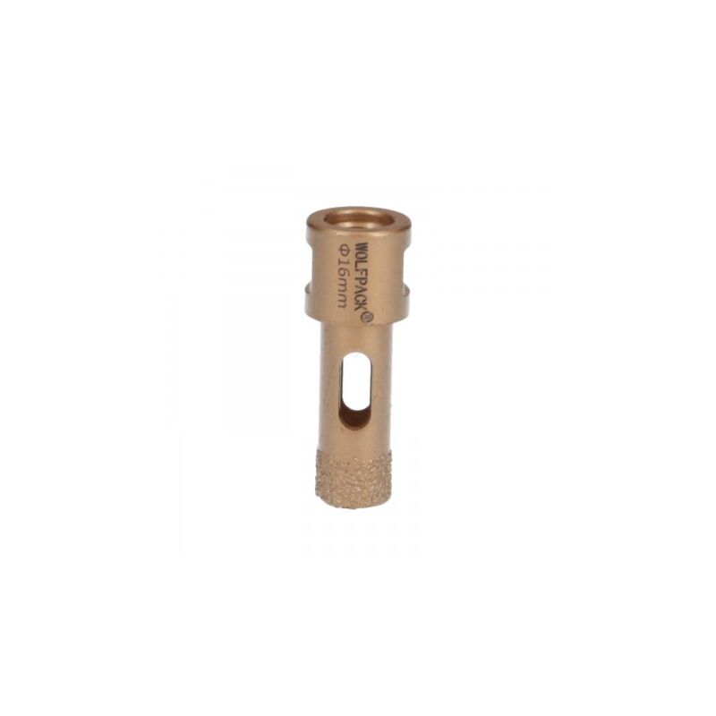 

Corona diamante para amoladora Ø 16 mm. conexión rosca m14. corte seco