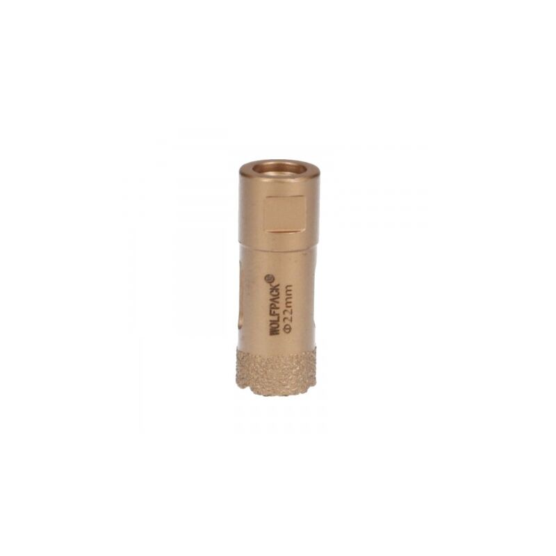 

Corona diamante para amoladora Ø 22 mm. conexión rosca m14. corte seco