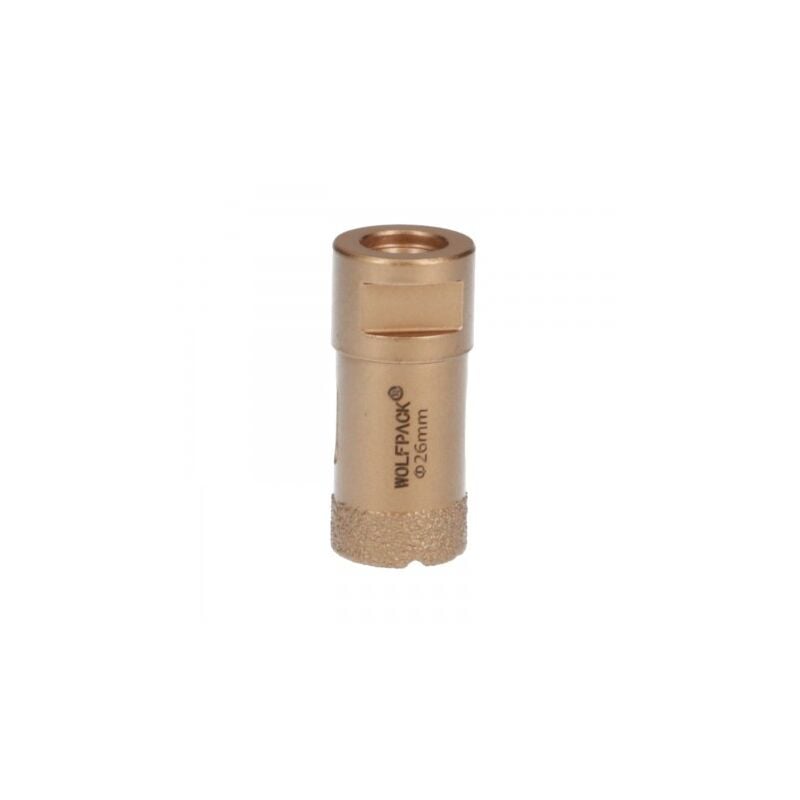 

Corona diamante para amoladora Ø 26 mm. conexión rosca m14. corte seco