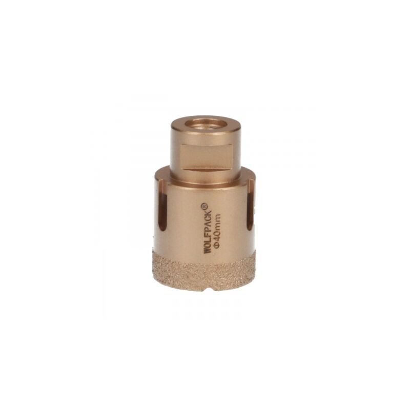 

Corona diamante para amoladora Ø 40 mm. conexión rosca m14. corte seco