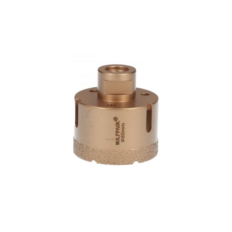 

Corona diamante para amoladora Ø 60 mm. conexión rosca m14. corte seco