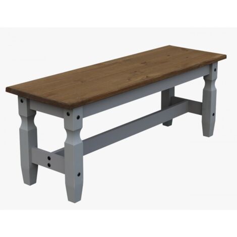 Corona Grey Wax 4'0" Bench